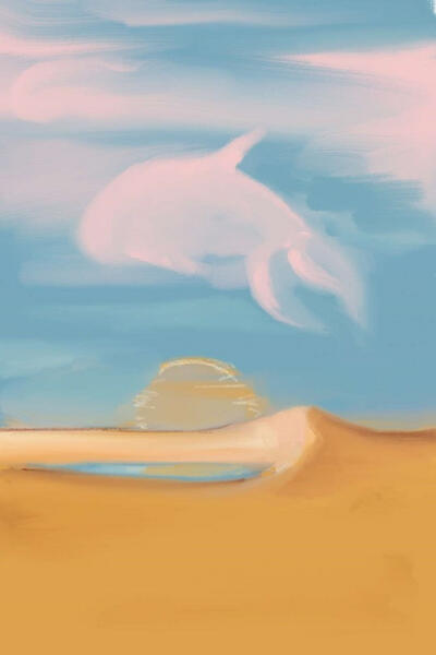 2024 desert fish (samsung notes single layer doodle)